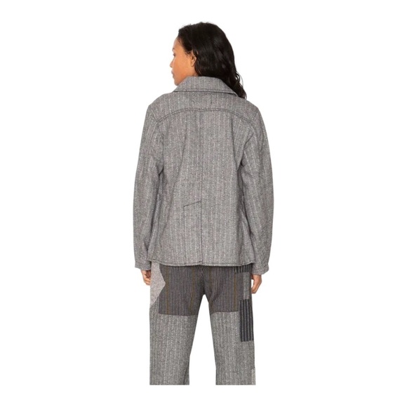 Sandrine Rose Gray Empire Wool Blend Button Front
Jacket NWT - Picture 5 of 6